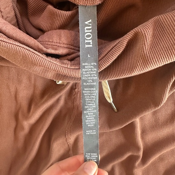 Vuori Women’s Brown Wide-Leg Jumpsuit with Drawstring - Picture 5 of 6